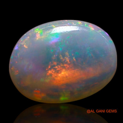 1.00 Cts Natural Australian Fire Opal Loose Gemstone Oval Cabochon 8x6x2 mm AG-275