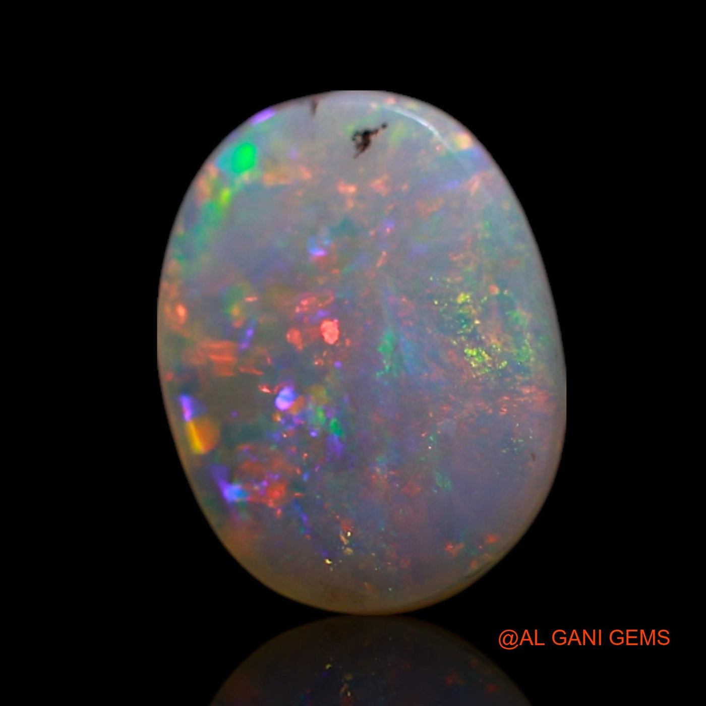 1.00 Cts Natural Australian Fire Opal Loose Gemstone Oval Cabochon 8x6x2 mm AG-275