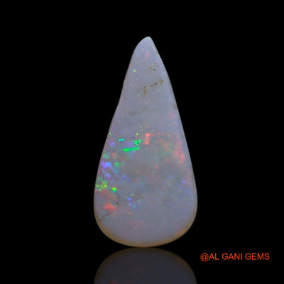 0.75 Cts Natural Australian Fire Opal Loose Gemstone Pear Cabochon 10x4x2 mm AG-276