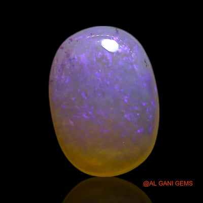 0.90 Cts Natural Australian Fire Opal Oval Cabochon Loose Gemstone For Jewelry 8x6x2 mm AG-277