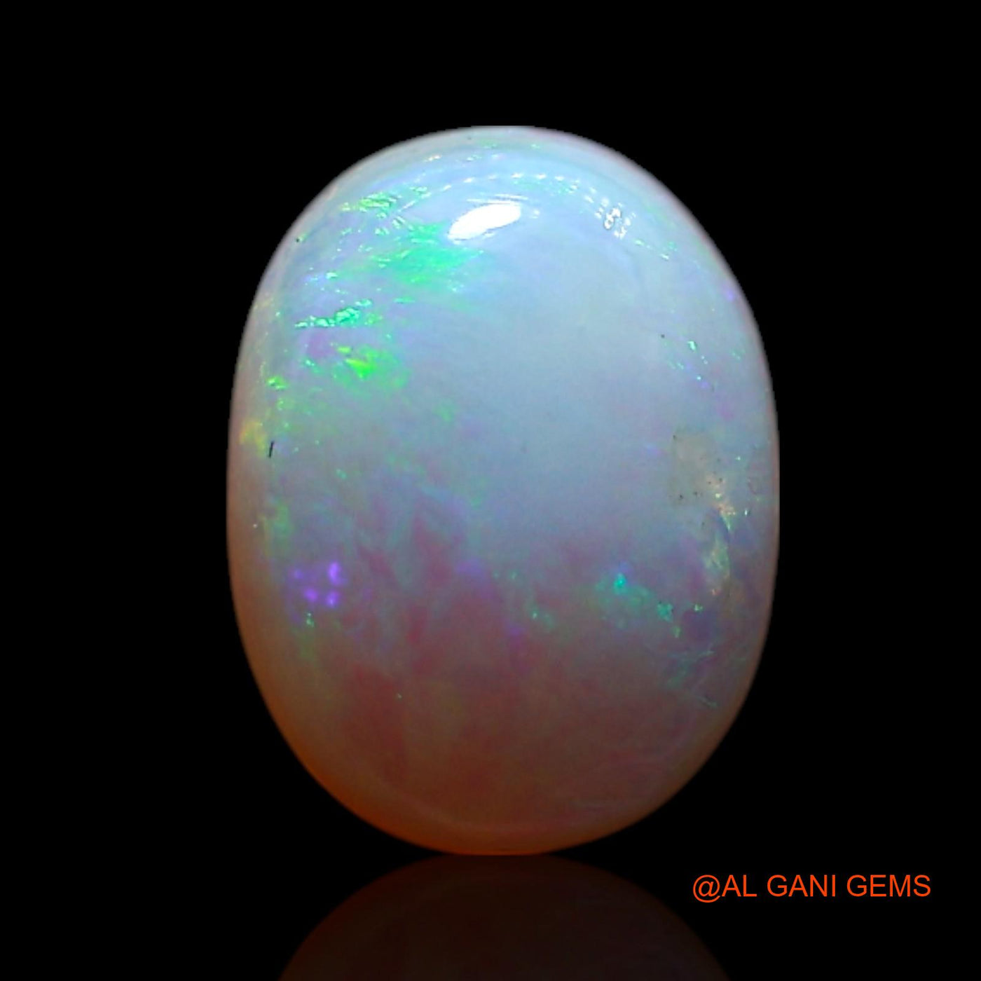 1.00 Cts Natural Australian Fire Opal Loose Gemstone Oval Cabochon 8x6x3 mm AG-278