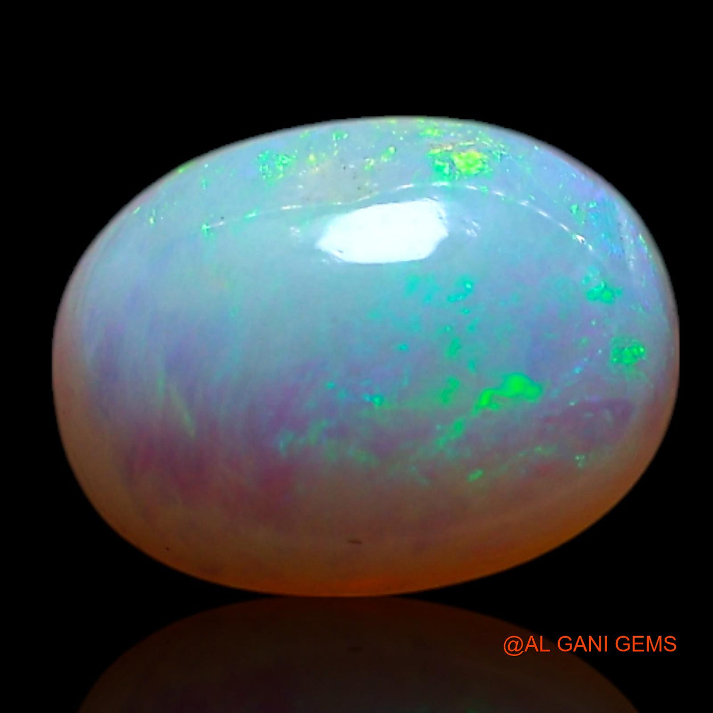 1.00 Cts Natural Australian Fire Opal Loose Gemstone Oval Cabochon 8x6x3 mm AG-278