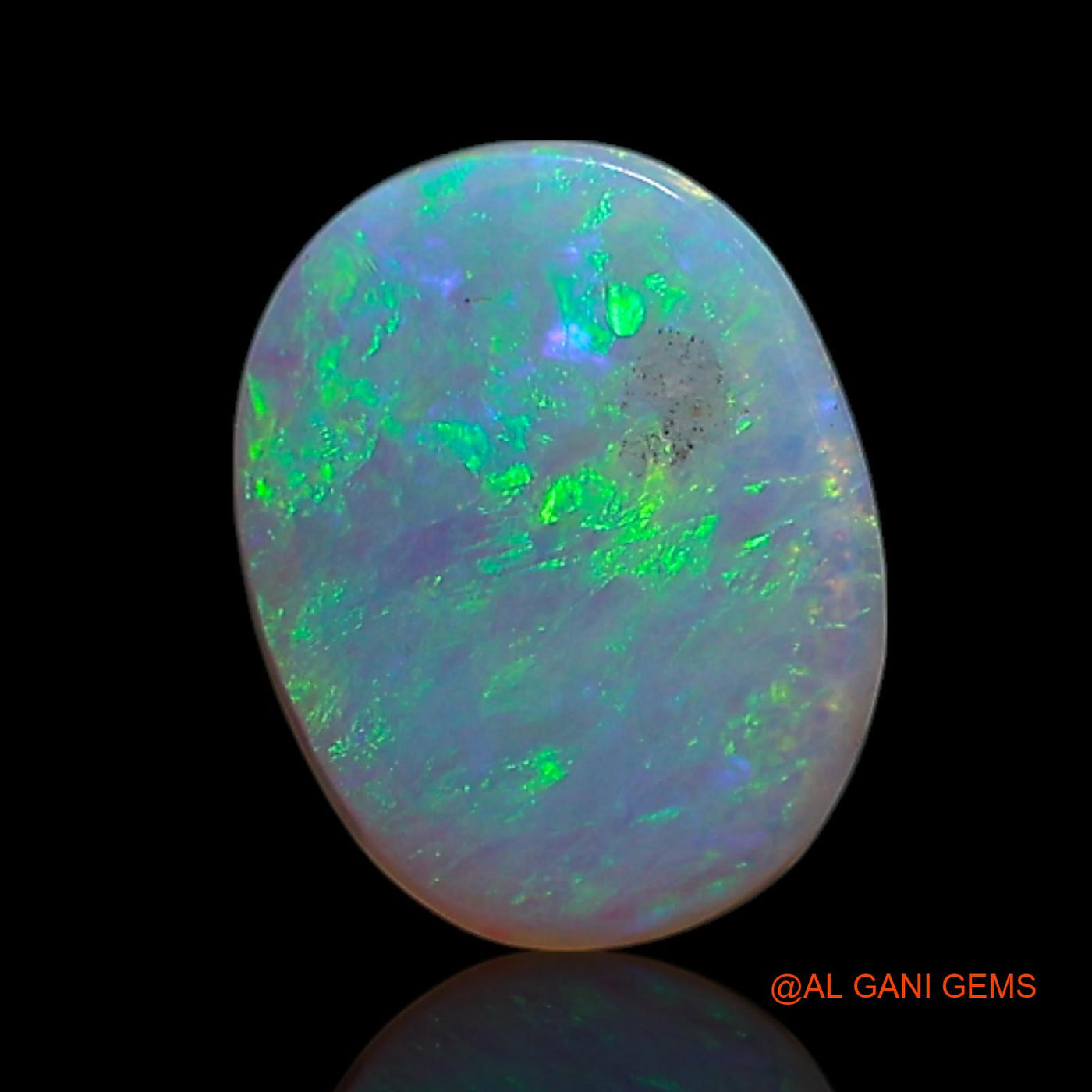 1.00 Cts Natural Australian Fire Opal Loose Gemstone Oval Cabochon 8x6x3 mm AG-278