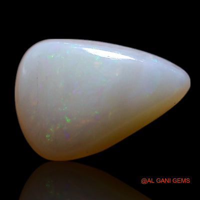 0.90 Cts Unheated Australian Fire Opal Loose Gemstone Pear Cabochon Natural 8x6x2 mm AG-279