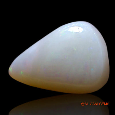 0.90 Cts Unheated Australian Fire Opal Loose Gemstone Pear Cabochon Natural 8x6x2 mm AG-279