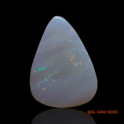 0.90 Cts Unheated Australian Fire Opal Loose Gemstone Pear Cabochon Natural 8x6x2 mm AG-279