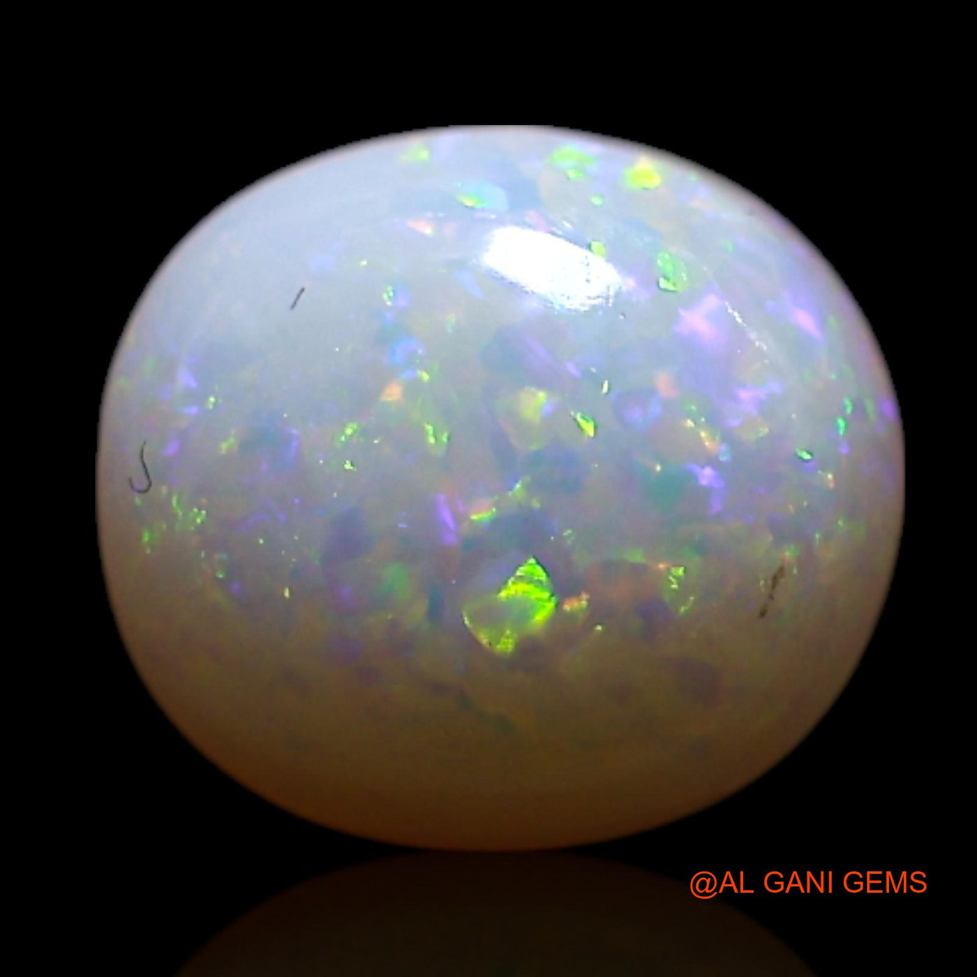 1.00 Cts Natural Australian Fire Opal Oval Cabochon Loose Gemstone For Jewelry 7x7x3 mm AG-280