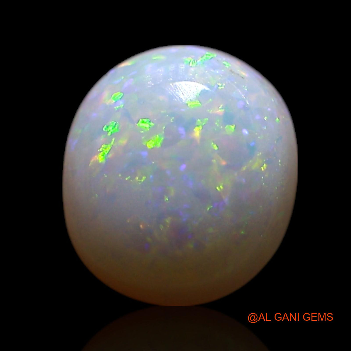 1.00 Cts Natural Australian Fire Opal Oval Cabochon Loose Gemstone For Jewelry 7x7x3 mm AG-280
