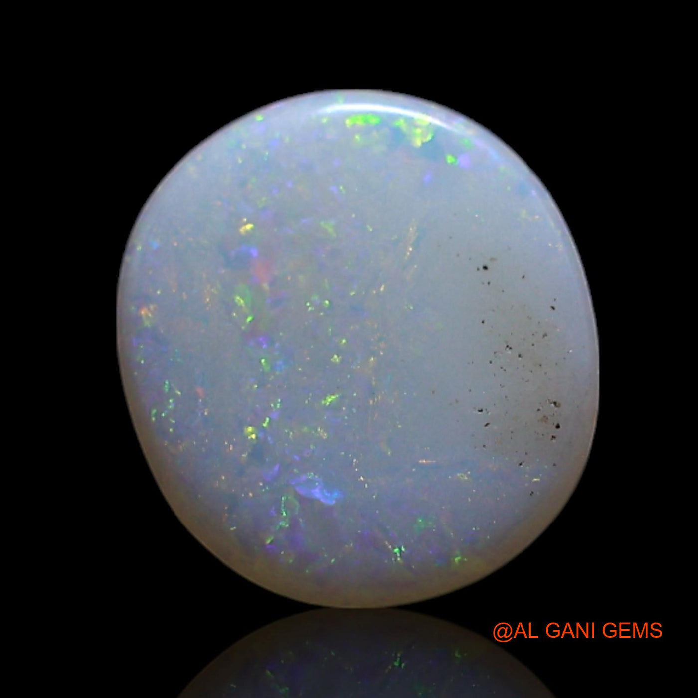 1.00 Cts Natural Australian Fire Opal Oval Cabochon Loose Gemstone For Jewelry 7x7x3 mm AG-280