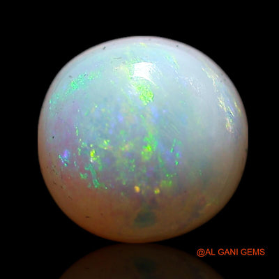 1.00 Cts Natural Australian Fire Opal Round Cabochon Loose Gemstone For Jewelry 7x7x4 mm AG-281