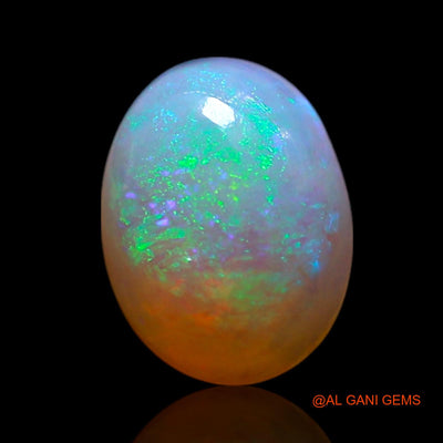1.00 Cts Natural Australian Fire Opal Loose Gemstone Oval Cabochon 8x6x3 mm AG-282