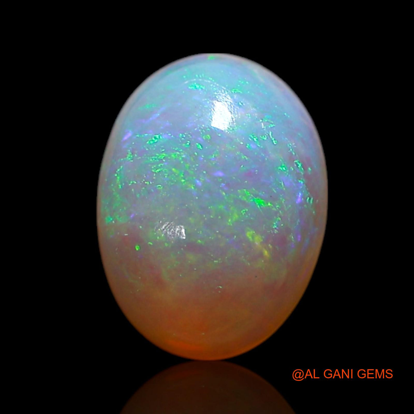 1.00 Cts Natural Australian Fire Opal Loose Gemstone Oval Cabochon 8x6x3 mm AG-282