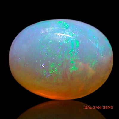1.00 Cts Natural Australian Fire Opal Loose Gemstone Oval Cabochon 8x6x3 mm AG-282