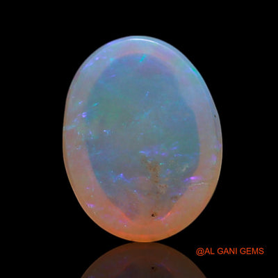 1.00 Cts Natural Australian Fire Opal Loose Gemstone Oval Cabochon 8x6x3 mm AG-282