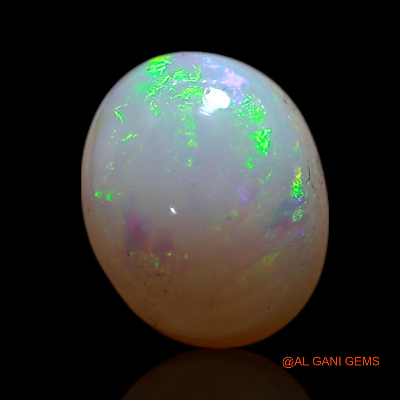 Natural Untreated Fire Opal Loose Gemstone Oval Cabochon From Australia 1.00 Cts 7x6x4 mm AG-283