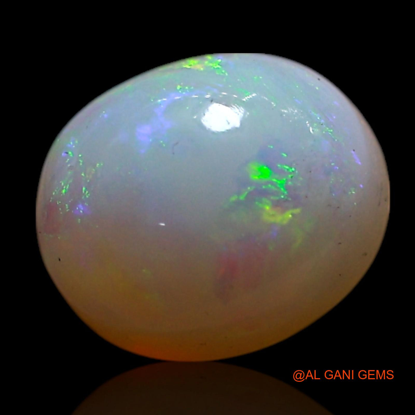 Natural Untreated Fire Opal Loose Gemstone Oval Cabochon From Australia 1.00 Cts 7x6x4 mm AG-283