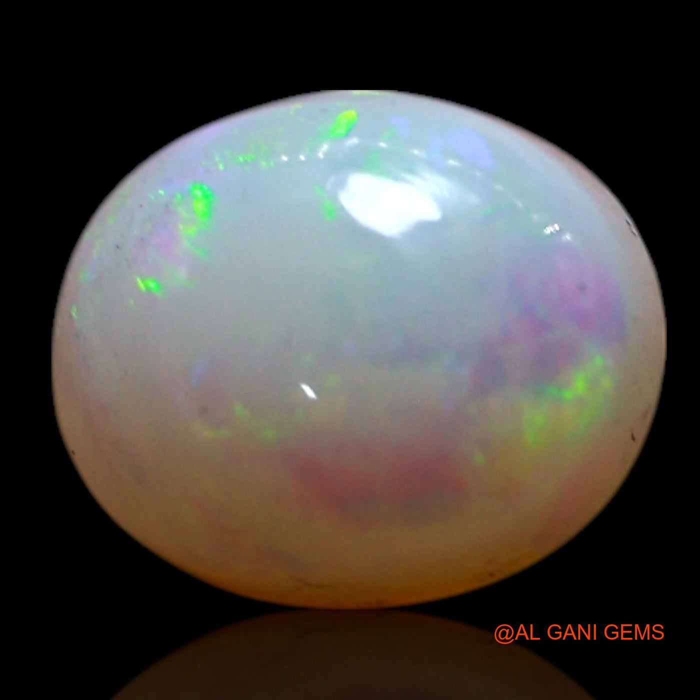 Natural Untreated Fire Opal Loose Gemstone Oval Cabochon From Australia 1.00 Cts 7x6x4 mm AG-283