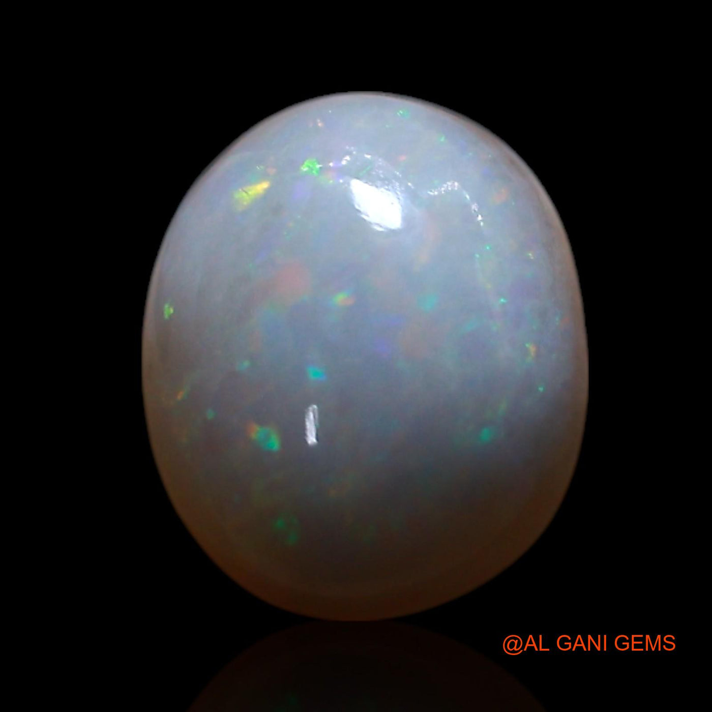 Natural Fire Opal Gemstone 1.00 Cts Loose Oval Cabochon From Australia 7x6x3 mm AG-284