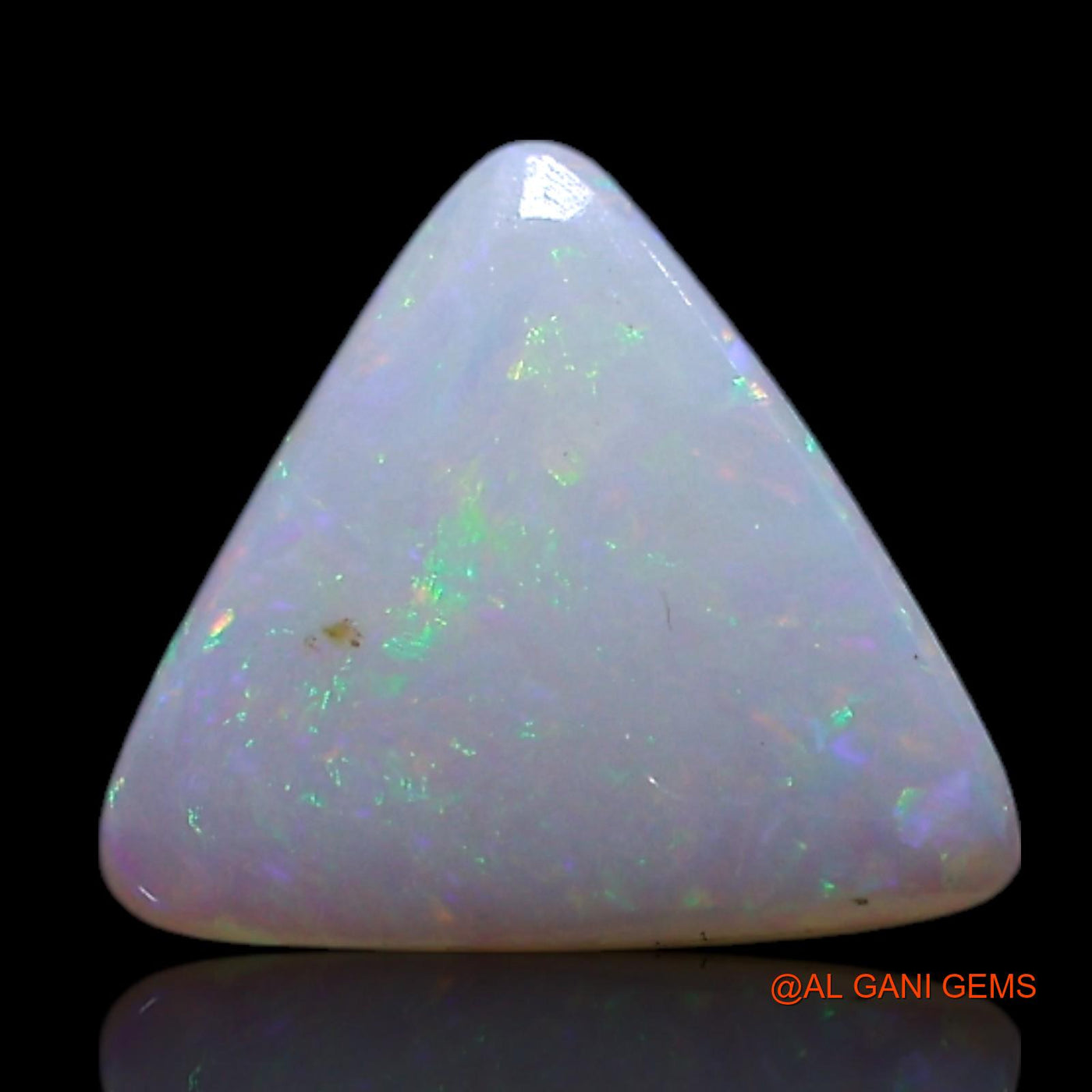 0.70 Cts Natural Australian Fire Opal Loose Gemstone Trillion Cabochon 7x7x2 mm AG-285