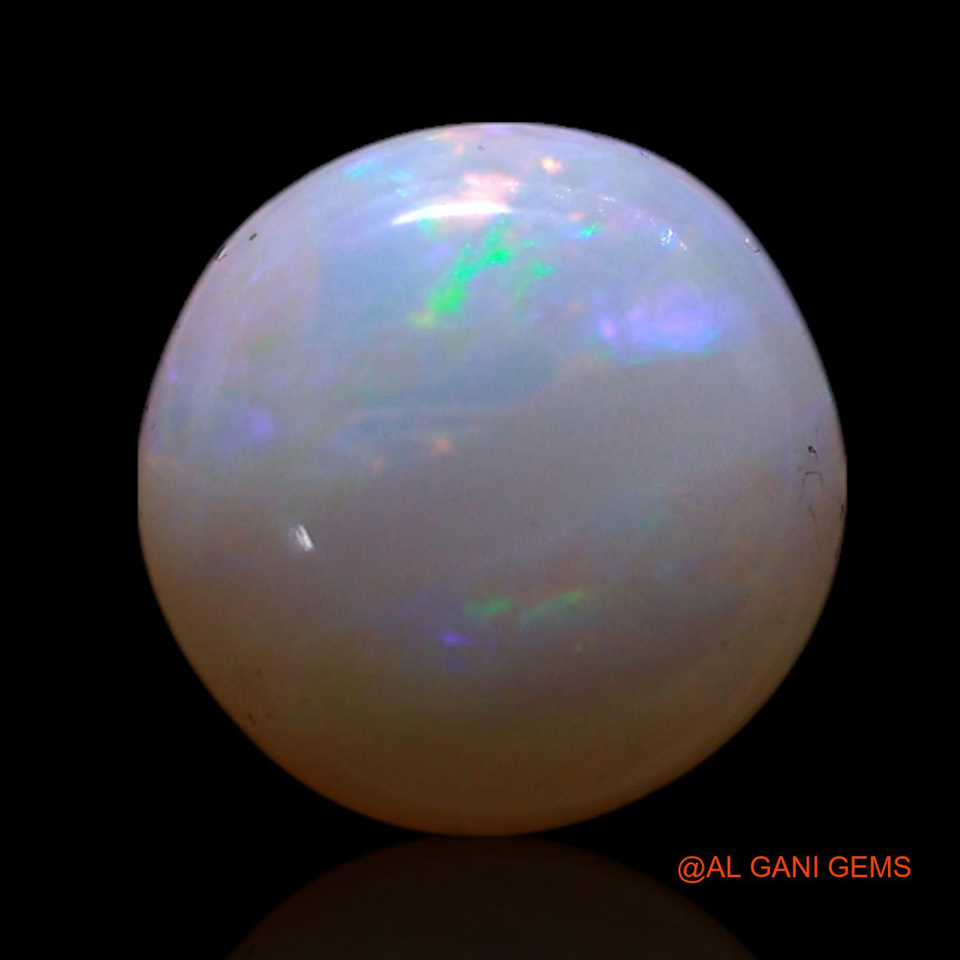1.00 Cts Natural Australian Fire Opal Round Cabochon Loose Gemstone For Jewelry 7x7x3 mm AG-287