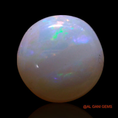 1.00 Cts Natural Australian Fire Opal Round Cabochon Loose Gemstone For Jewelry 7x7x3 mm AG-287