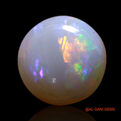 1.00 Cts Natural Australian Fire Opal Round Cabochon Loose Gemstone For Jewelry 7x7x3 mm AG-287