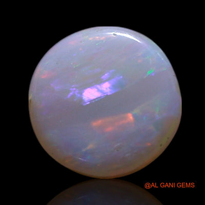 1.00 Cts Natural Australian Fire Opal Round Cabochon Loose Gemstone For Jewelry 7x7x3 mm AG-287