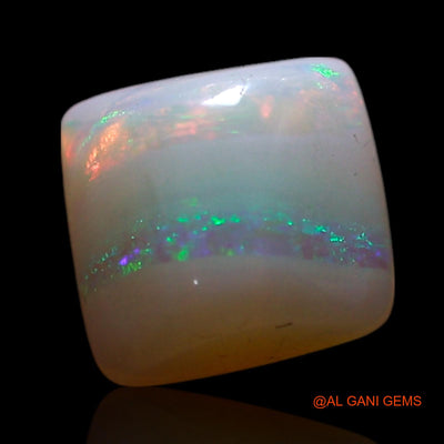 1.00 Cts Natural Australian Fire Opal Square Cabochon Loose Gemstone For Jewelry 7x6x3 mm AG-288