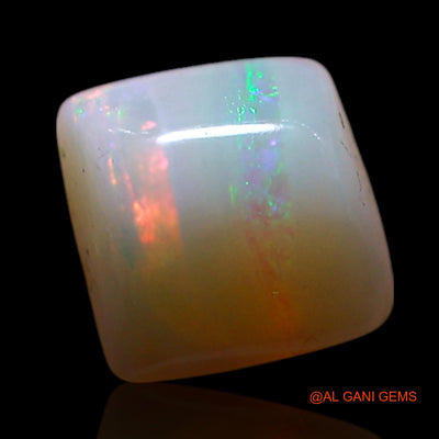 1.00 Cts Natural Australian Fire Opal Square Cabochon Loose Gemstone For Jewelry 7x6x3 mm AG-288