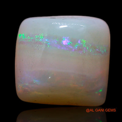 1.00 Cts Natural Australian Fire Opal Square Cabochon Loose Gemstone For Jewelry 7x6x3 mm AG-288