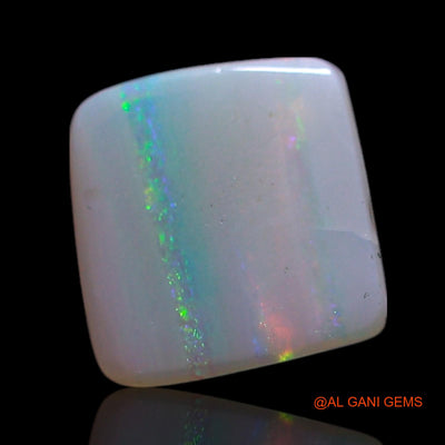1.00 Cts Natural Australian Fire Opal Square Cabochon Loose Gemstone For Jewelry 7x6x3 mm AG-288