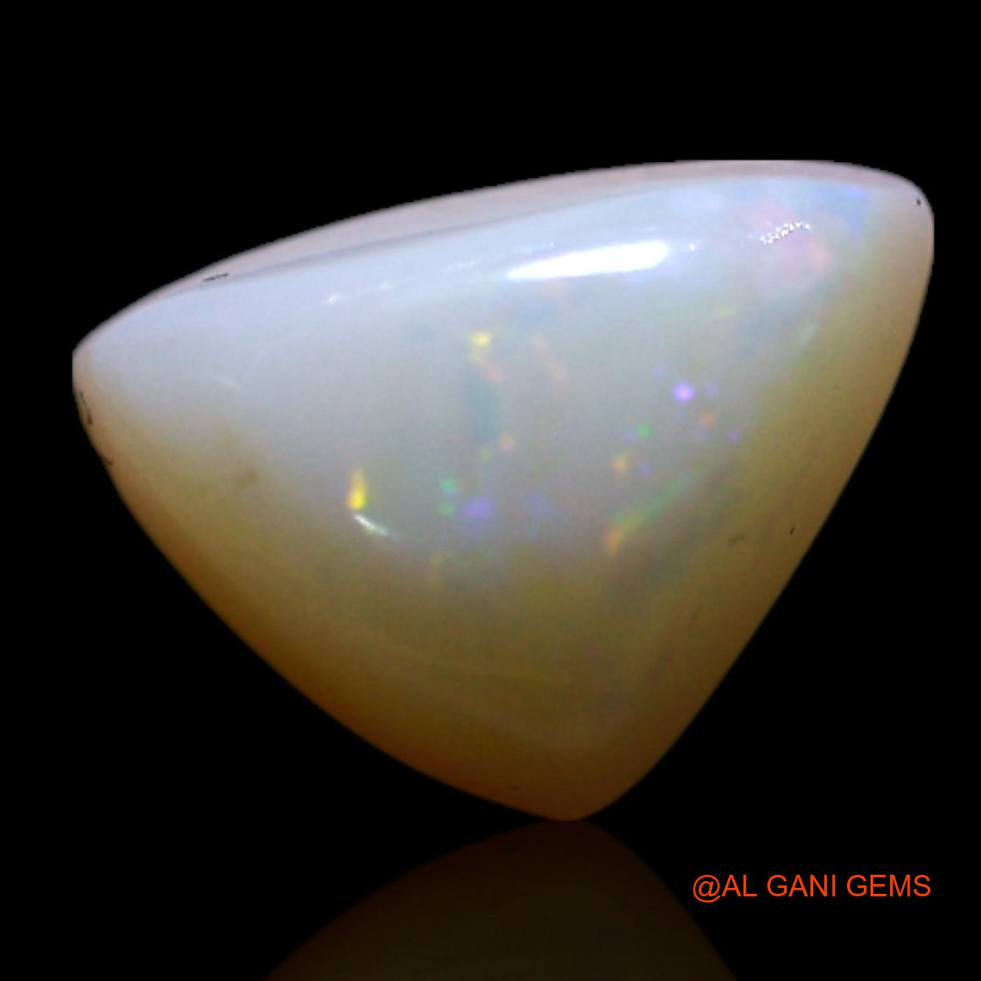 1.00 Cts Unheated Australian Fire Opal Loose Gemstone Trillion Cabochon Natural 8x6x4 mm AG-289