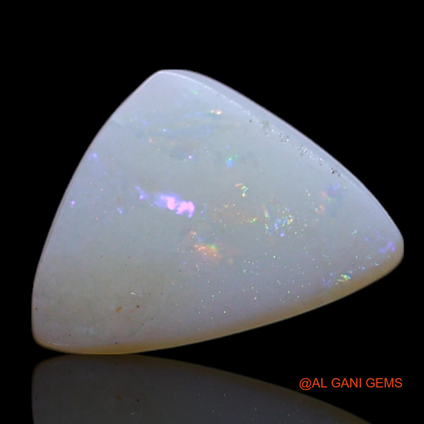 1.00 Cts Unheated Australian Fire Opal Loose Gemstone Trillion Cabochon Natural 8x6x4 mm AG-289