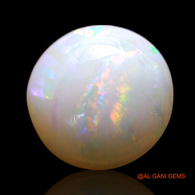 Natural Fire Opal Gemstone 0.90 Cts Loose Round Cabochon From Australia 7x7x2 mm AG-290