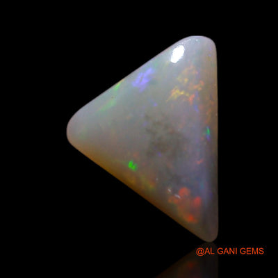 0.70 Cts Natural Australian Fire Opal Trillion Cabochon Loose Gemstone For Jewelry 7x6x2 mm AG-291