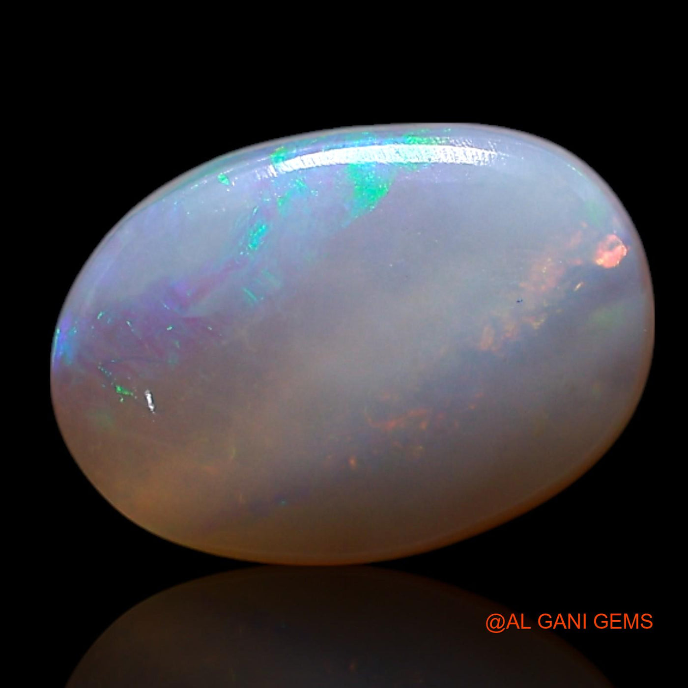 0.90 Cts Natural Australian Fire Opal Loose Gemstone Oval Cabochon 8x6x2 mm AG-292