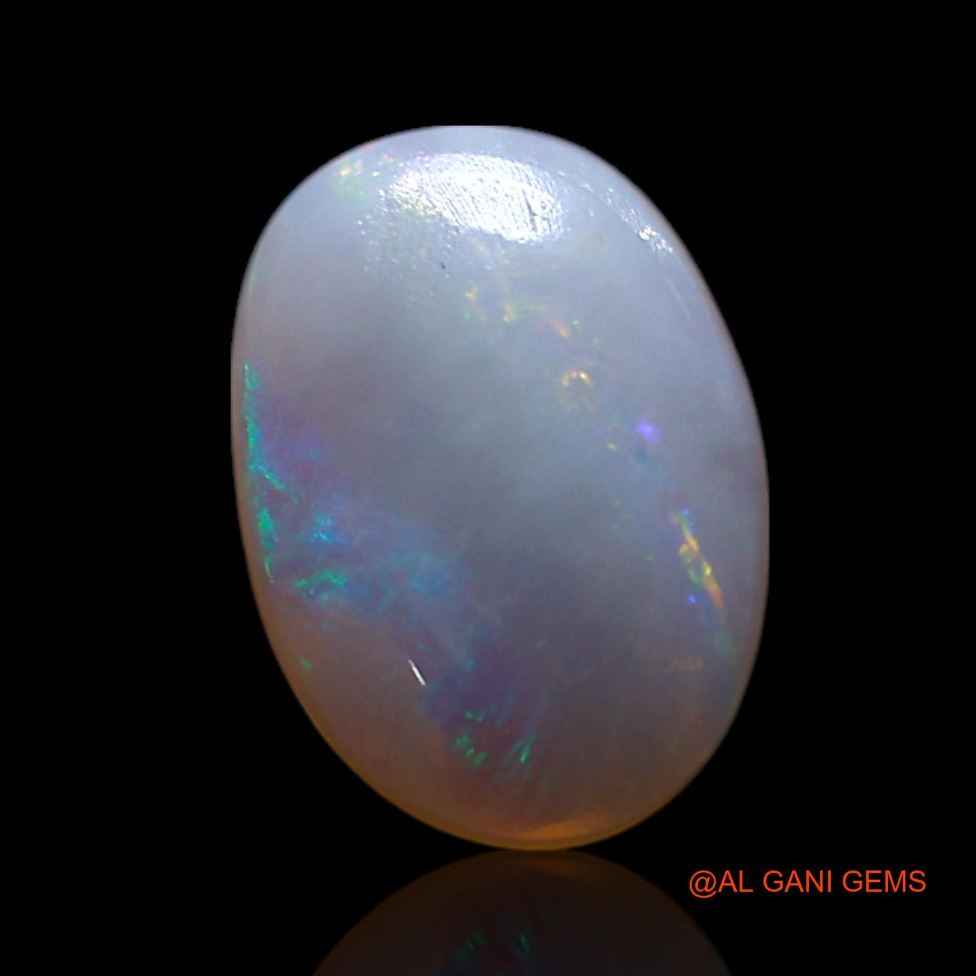 0.90 Cts Natural Australian Fire Opal Loose Gemstone Oval Cabochon 8x6x2 mm AG-292