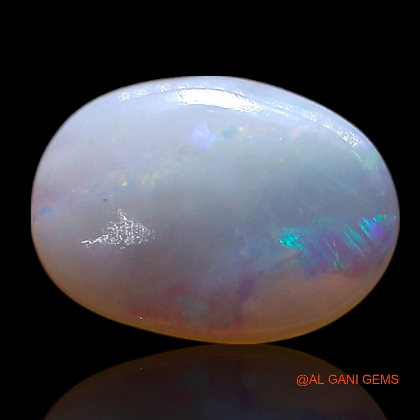 0.90 Cts Natural Australian Fire Opal Loose Gemstone Oval Cabochon 8x6x2 mm AG-292