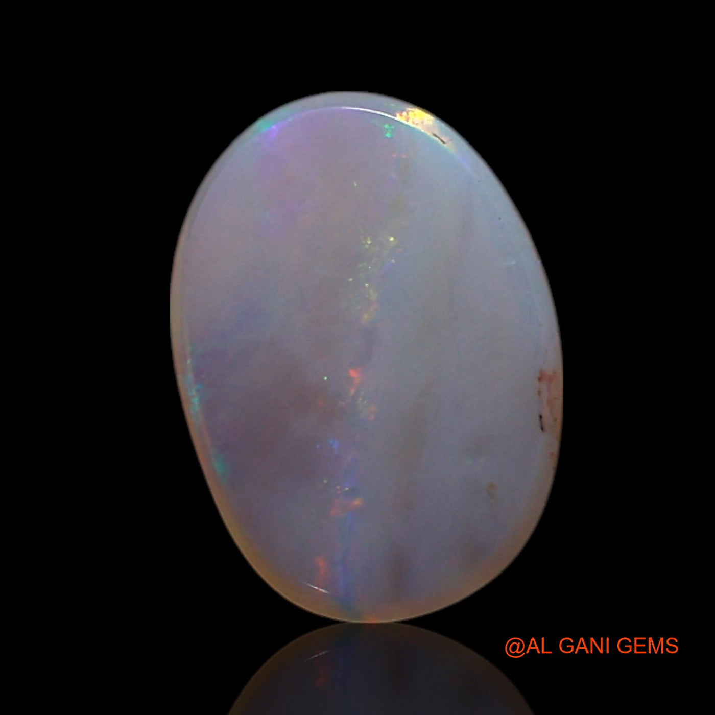 0.90 Cts Natural Australian Fire Opal Loose Gemstone Oval Cabochon 8x6x2 mm AG-292
