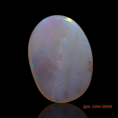0.90 Cts Natural Australian Fire Opal Loose Gemstone Oval Cabochon 8x6x2 mm AG-292
