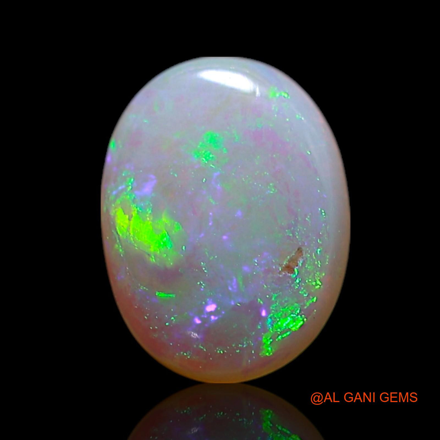 0.70 Cts Natural Australian Fire Opal Loose Gemstone Oval Cabochon 7x5x2 mm AG-294