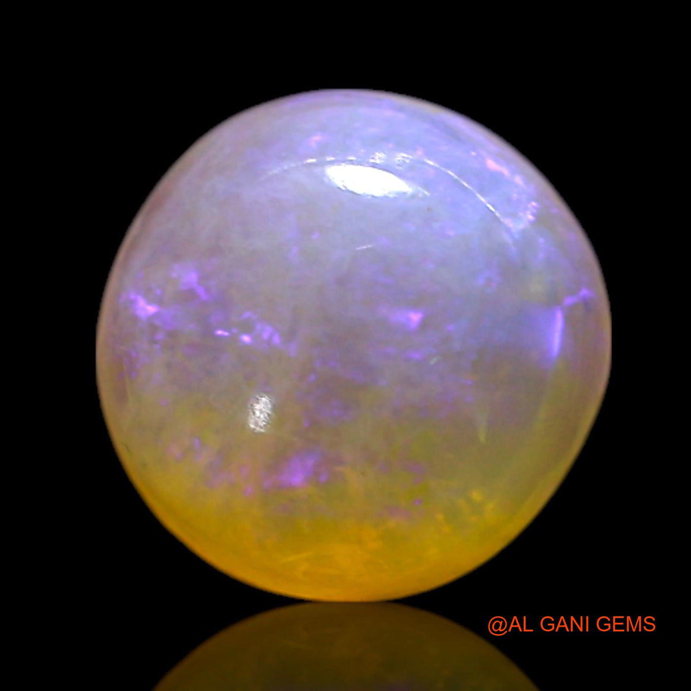 1.00 Cts Natural Australian Fire Opal Loose Gemstone Oval Cabochon 7x7x3 mm AG-295