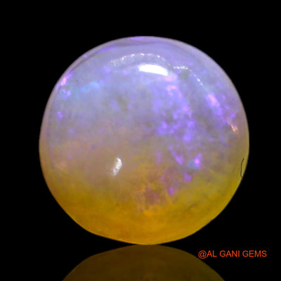 1.00 Cts Natural Australian Fire Opal Loose Gemstone Oval Cabochon 7x7x3 mm AG-295