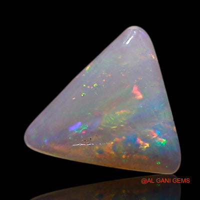 Natural Fire Opal Gemstone 0.50 Cts Loose Trillion Cabochon From Australia 7x7x1 mm AG-296