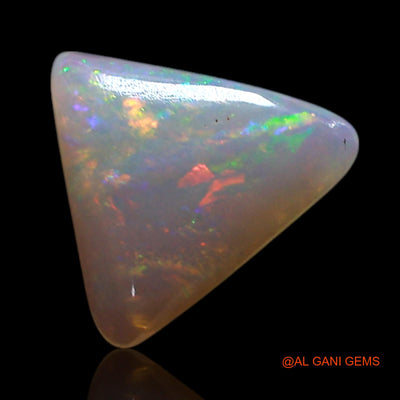 Natural Fire Opal Gemstone 0.50 Cts Loose Trillion Cabochon From Australia 7x7x1 mm AG-296