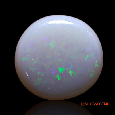 Natural Fire Opal Gemstone 0.80 Cts Loose Round Cabochon From Australia 8x8x1 mm AG-297