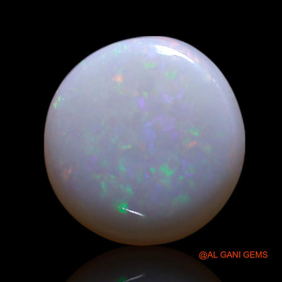 Natural Fire Opal Gemstone 0.80 Cts Loose Round Cabochon From Australia 8x8x1 mm AG-297