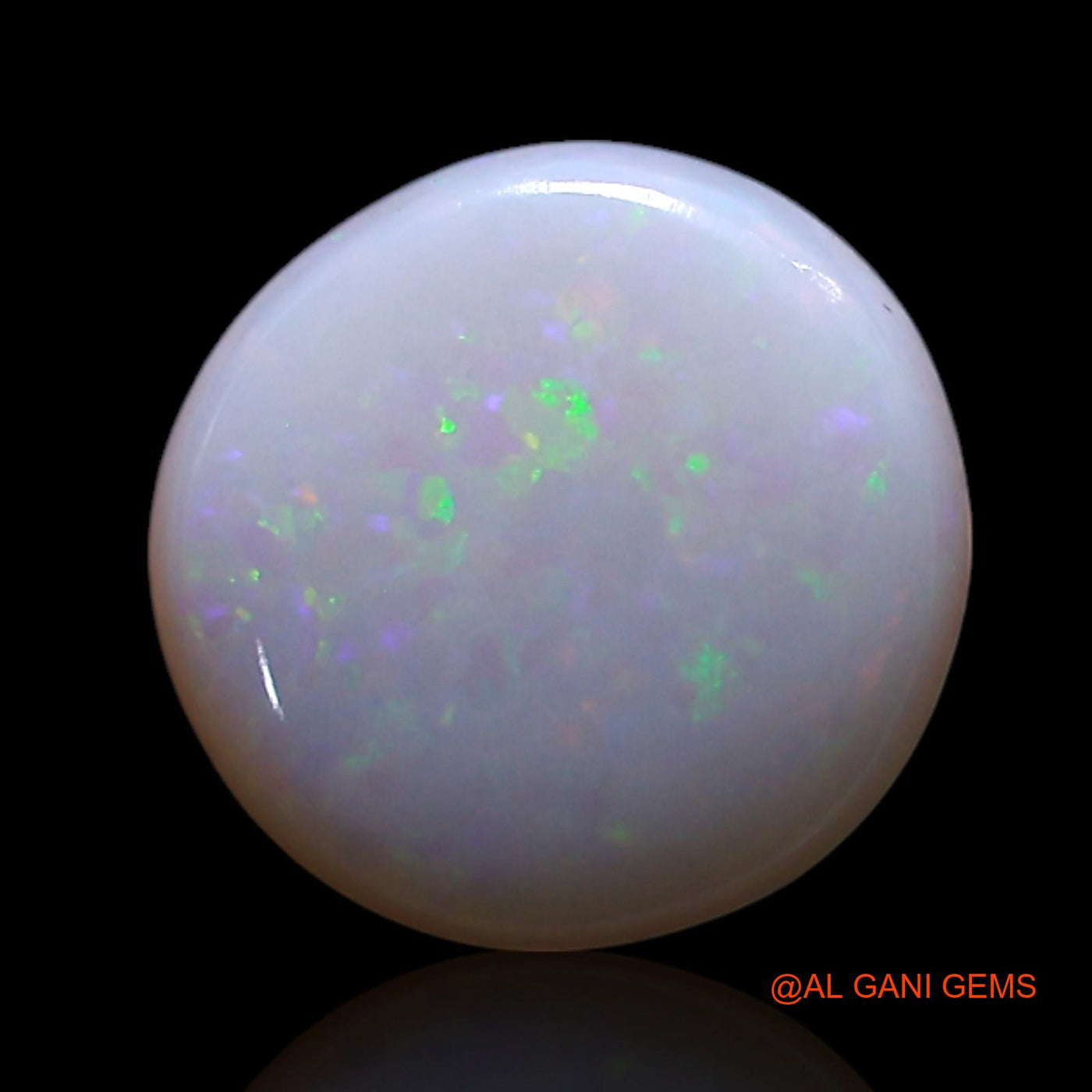 Natural Fire Opal Gemstone 0.80 Cts Loose Round Cabochon From Australia 8x8x1 mm AG-297