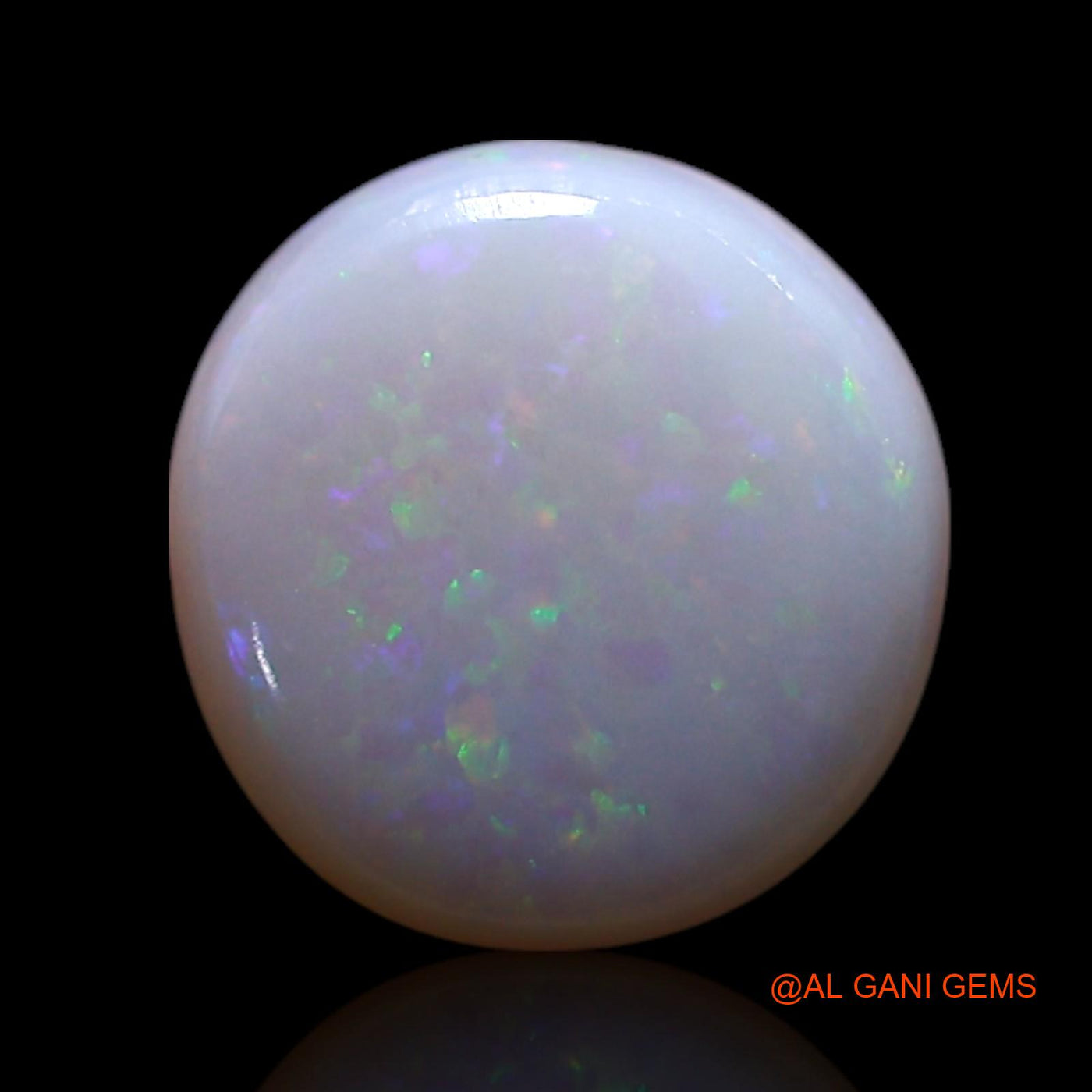 Natural Fire Opal Gemstone 0.80 Cts Loose Round Cabochon From Australia 8x8x1 mm AG-297