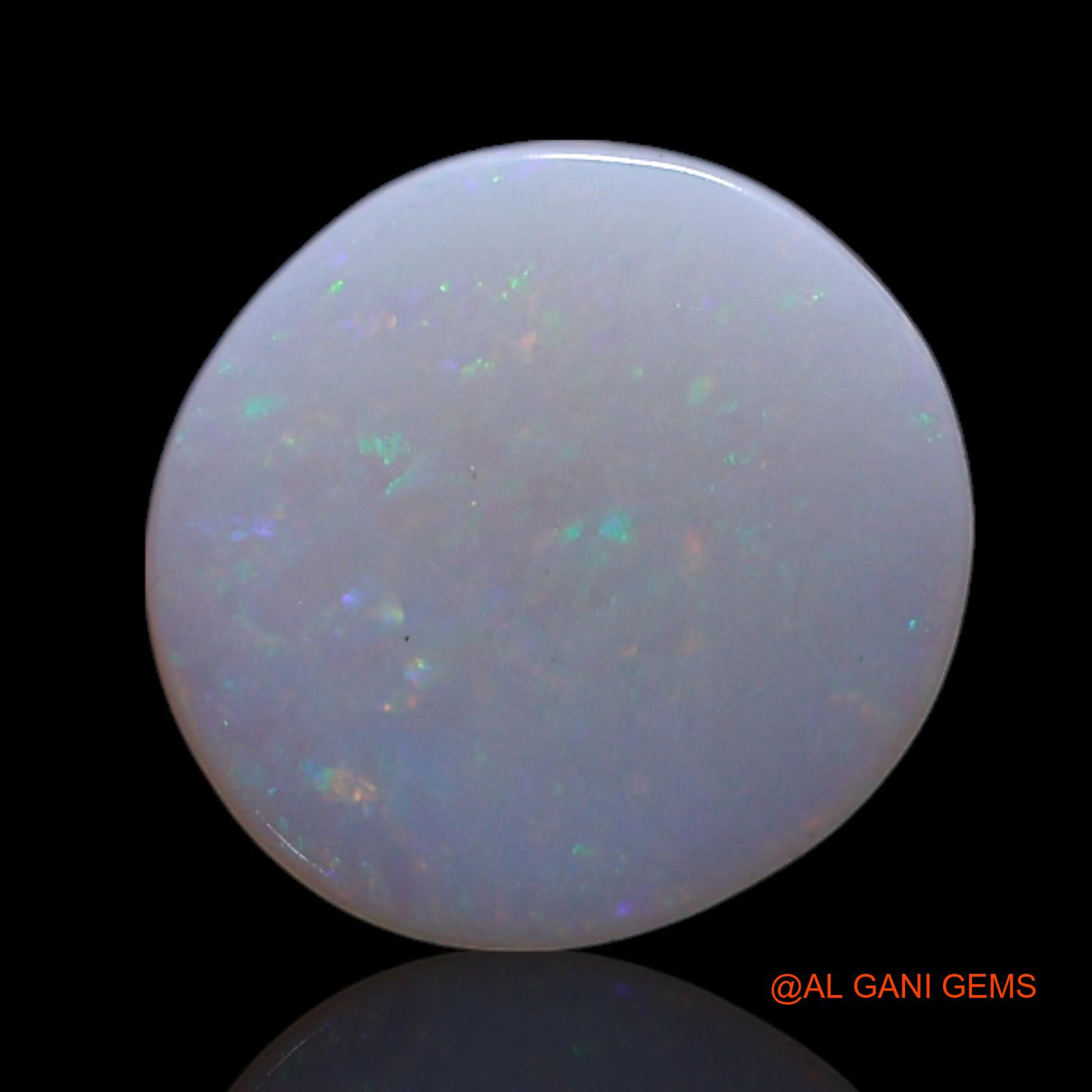 Natural Fire Opal Gemstone 0.80 Cts Loose Round Cabochon From Australia 8x8x1 mm AG-297